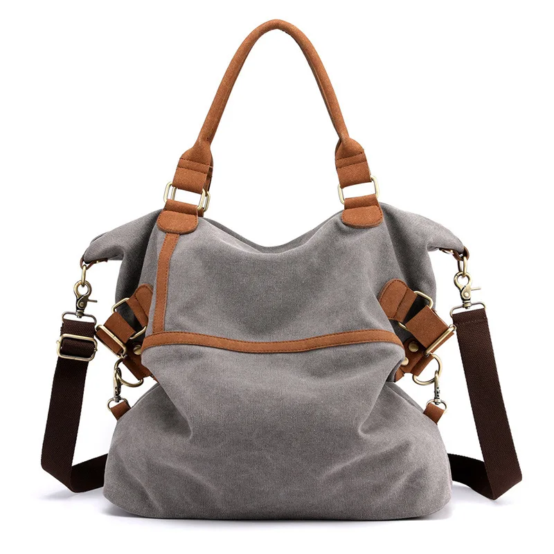 

Canvas Handbag Casual Slung Handbag New Retro Large Capacity One Shoulder Commuter Handbag