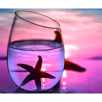 

5D DIY Diamond Painting Glass Scenery Cross Stitch Full Square/Round Cross Stitch Diamond Painting Rhinestones Love Gift