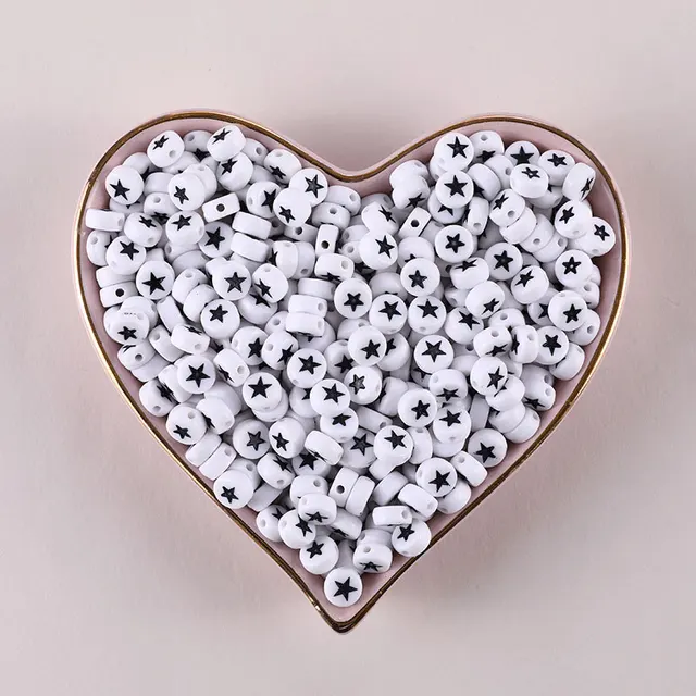 100/200/500pcs Heart Beads For Jewelry Making Acrylic Mixed Beads With Letters For Bracelet Handmade Diy Bracelet Necklace 2021 4x7mm 31