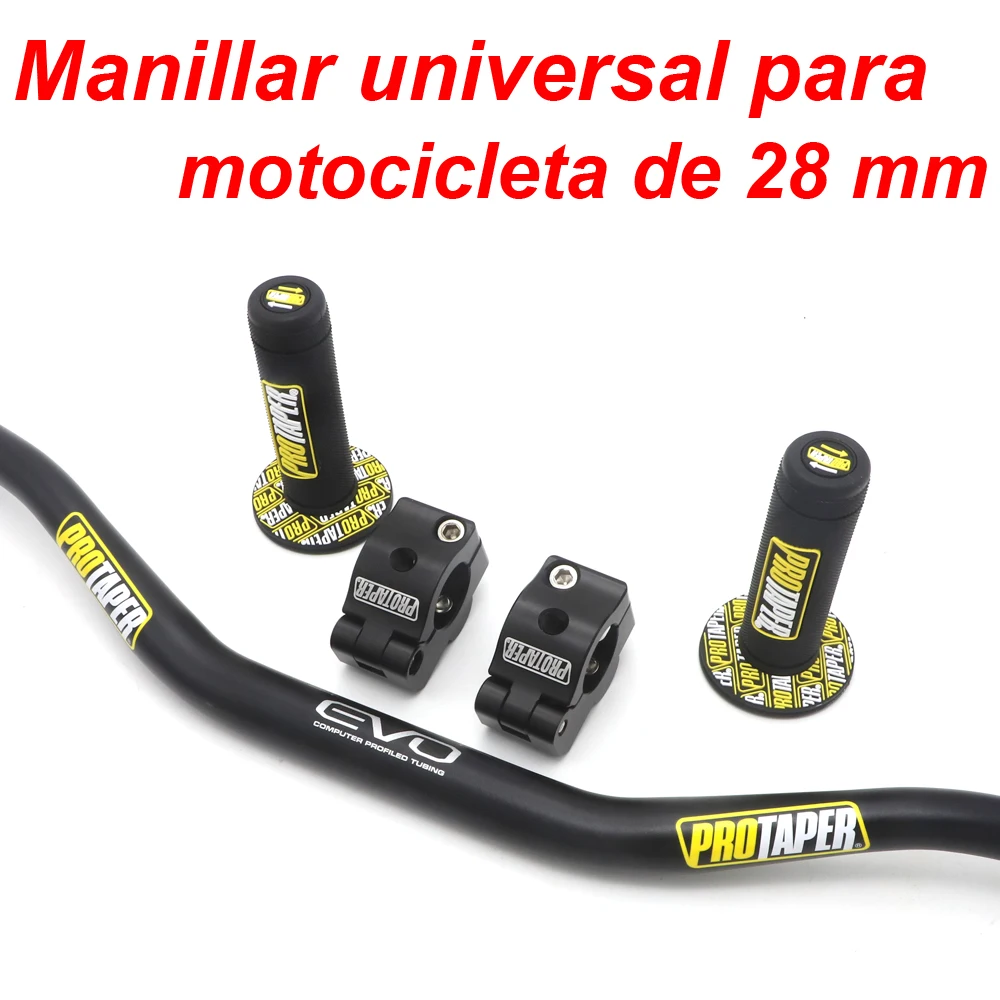 

1 1/8" Fat Bar 28MM Handlebars+Grips+Bar Clamps+Bar Pad Motorcycle MX Motocross Pit Dirt Bike for KTM EXC CRF YZF250 KLX RMZ