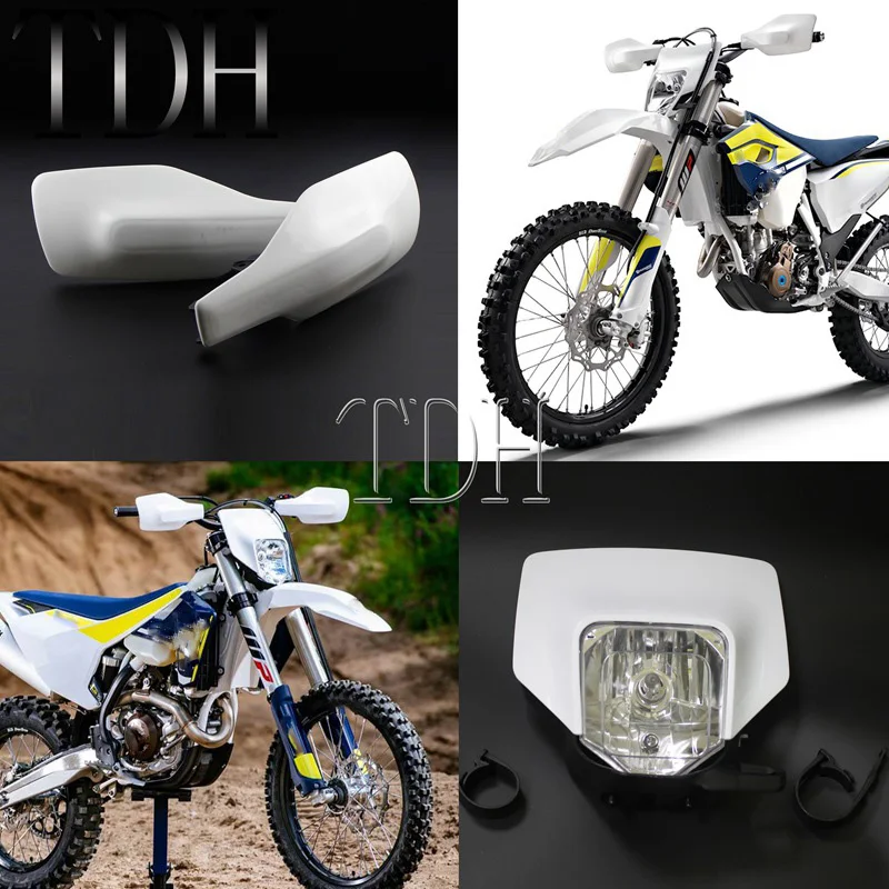 Supermoto фары для мотокросса HS1 12 в 35 Вт передняя лампа с защитой рук FE FC TE FX TX 125 250 350 501