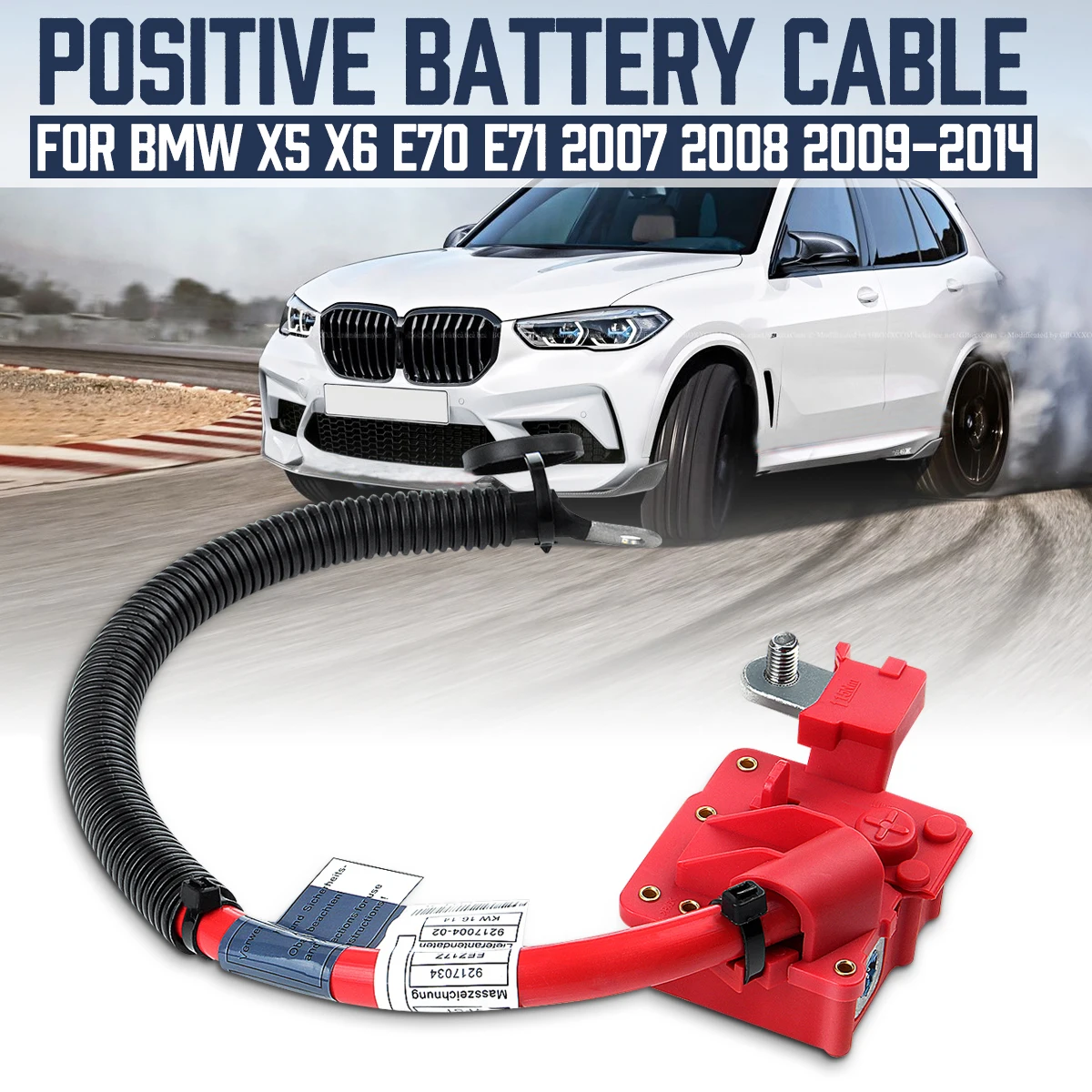 

Positive Battery Cable Plus Pole 61129217004 9217004 For BMW X5 X6 E70 E71 2007 2008 2009 2010 2011 2012 2013 2014