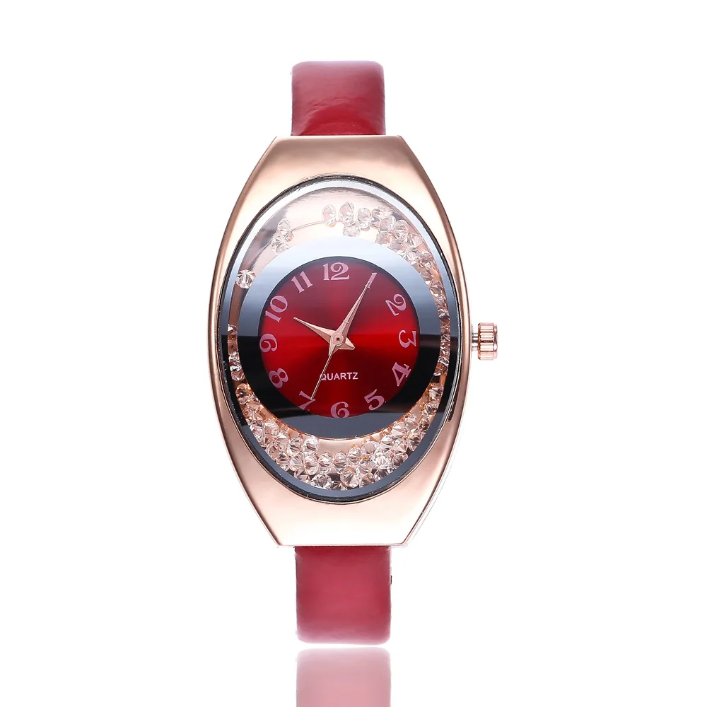

A Generation of Fat Hector Roxanne New Style Fine Leather Belt Ball Bearing with Numbers Watch Cool Quartz Watch Women's Manufac
