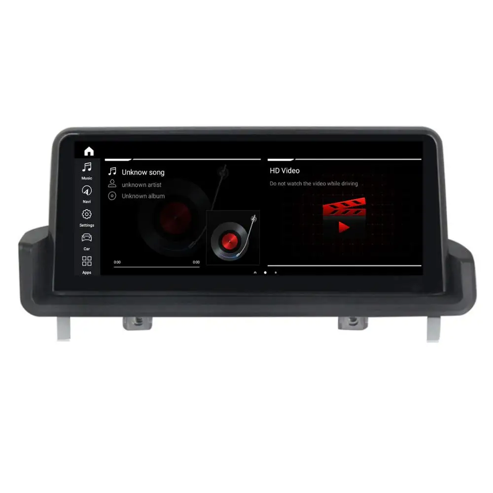 Top 10.25" IPS Screen Car GPS Navi Player For BMW E90 91 E92 E93 2005-2012 Android 9.0 4GRAM+32G ROM Google BT Phonelink BT WIFI AUX 4