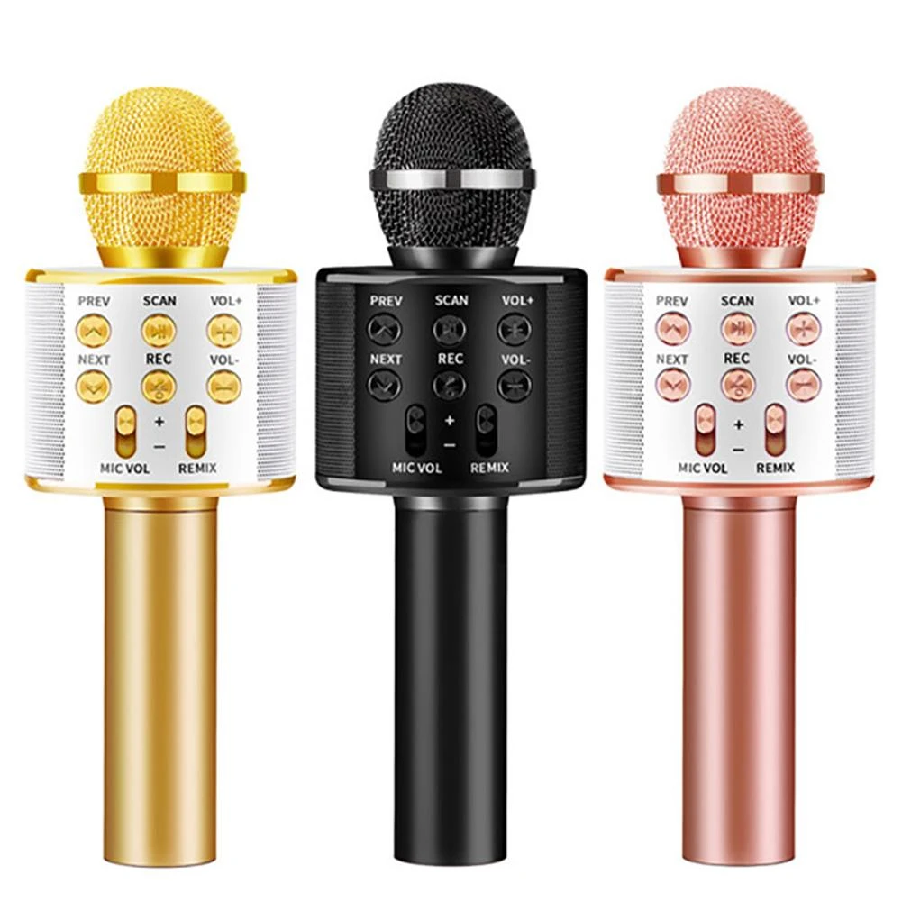 gaming mic Professional Bluetooth Wireless Microphone Speaker Handheld Microphone Karaoke Mic Music Player Singing Recorder KTV Microphone wireless microphone