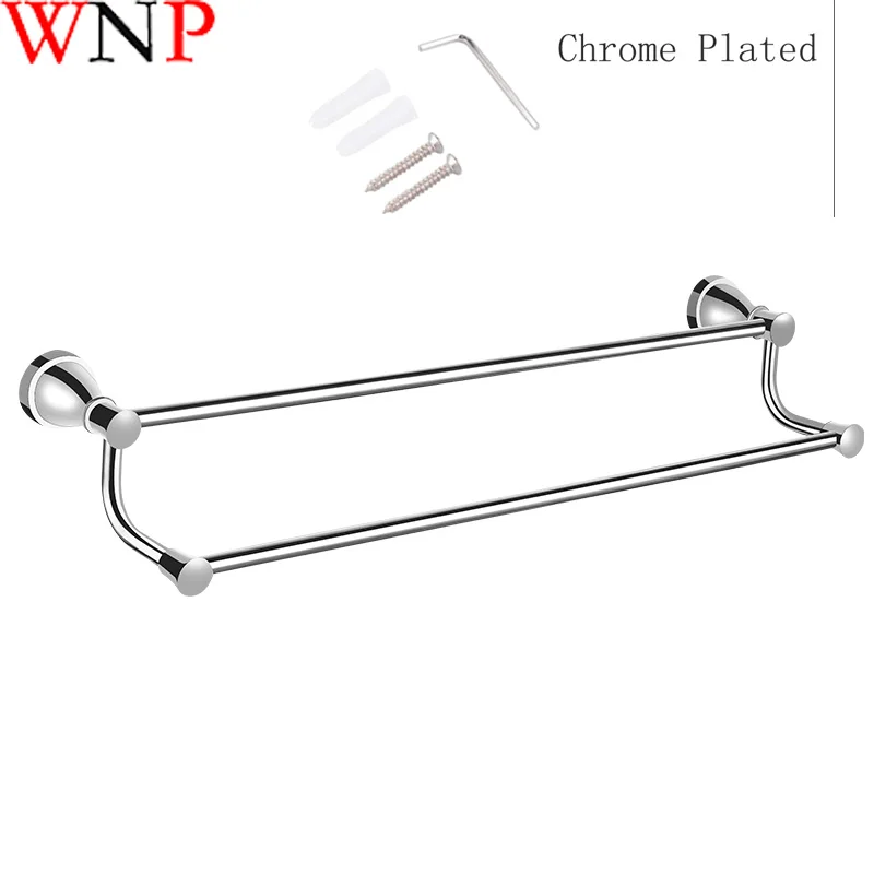 Brass Bathroom Hardware Set Mirror Chrome Polished Towel Rack Bar Hook Bathroom Accessories