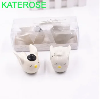 

6SETS Angel Birds Design Salt&Pepper Shakers Wedding Seasoning Pot Favors Baby Birthday Party Giveaways