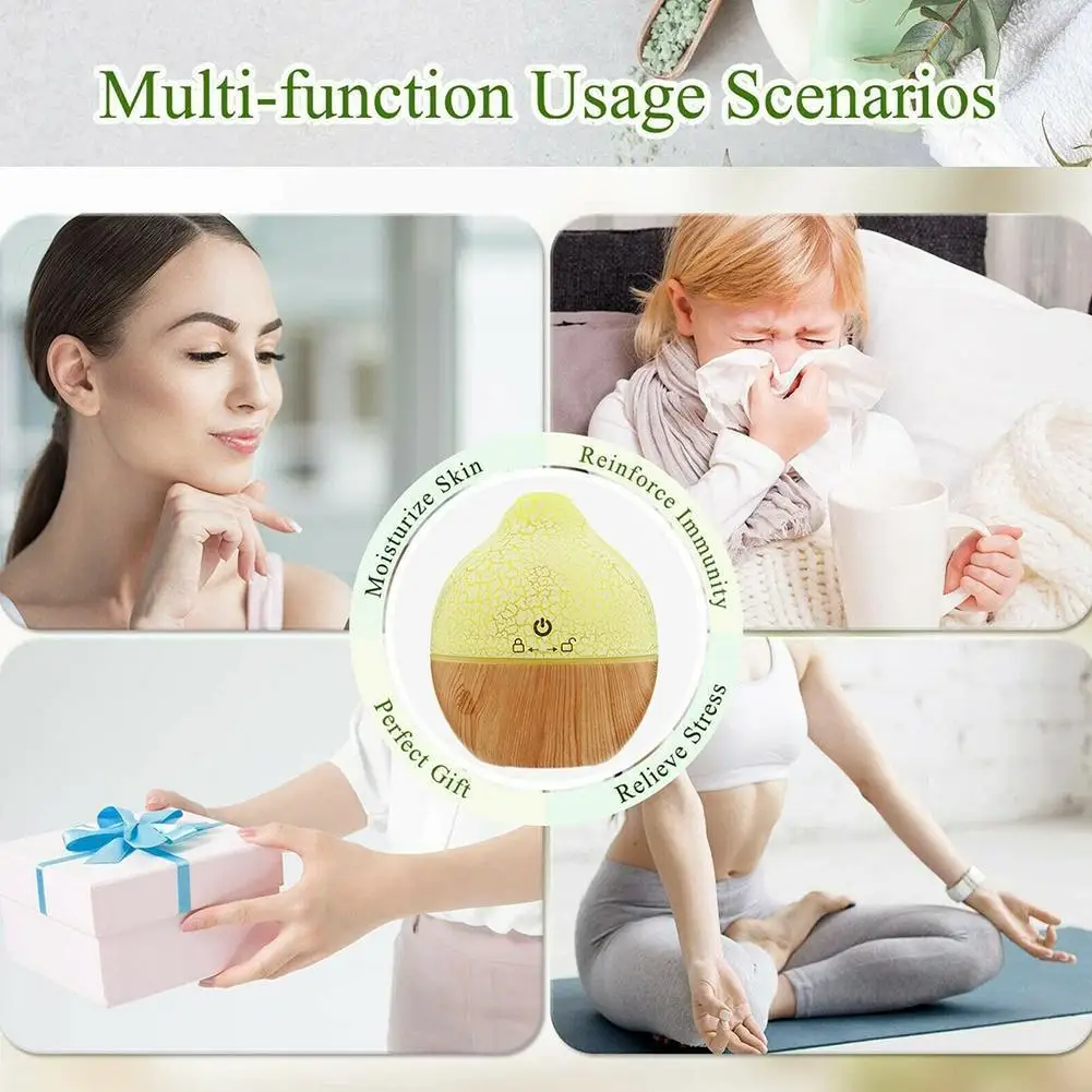 

Wooden Aroma Essential Oil Diffuser Cool Mist Humidifier Diffuser Freshener Air Humidifier Home Top For Bedroom Filling Air O7N8