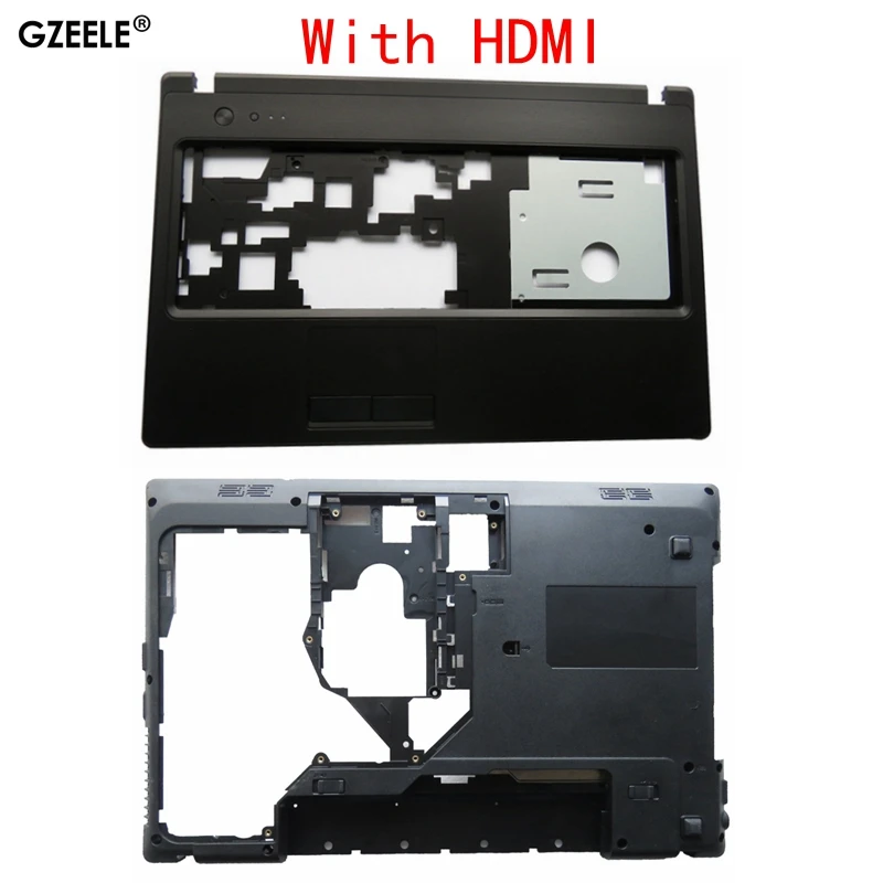 Новый чехол GZEELE для Lenovo G570 G575 G575GX G575AX Нижняя крышка и подиума верхний с HDMI|laptop case