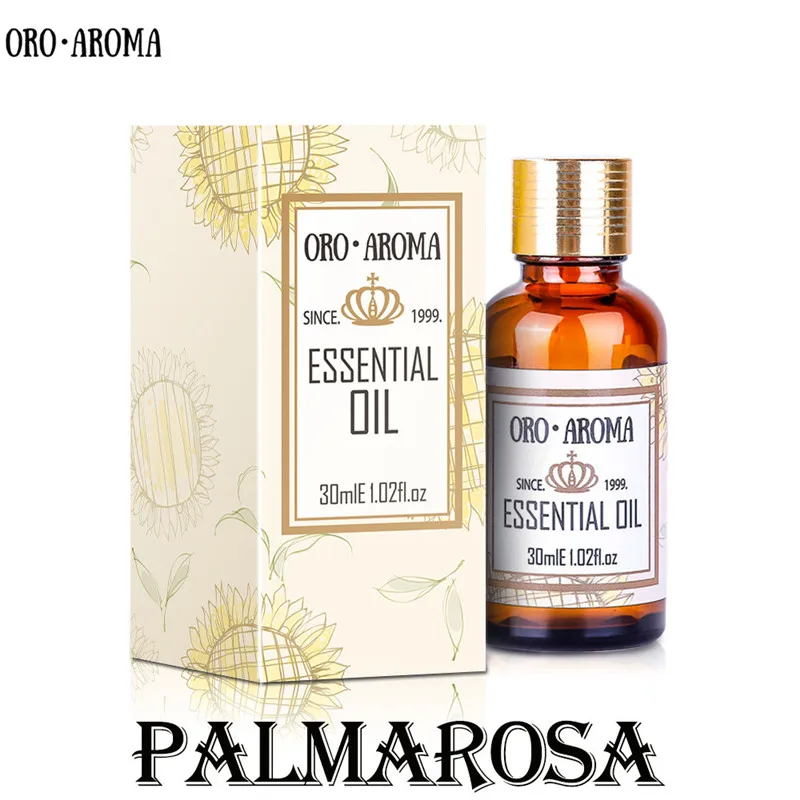 Известный бренд oroaroma Натуральное эфирное масло palmarosa пополнение масла контроль