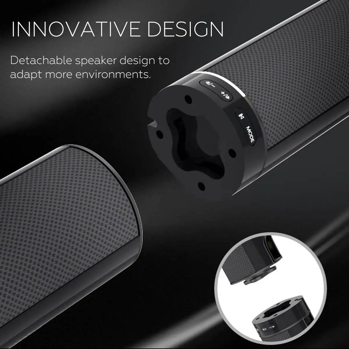 50W 100cm HiFi Detachable Wireless bluetooth