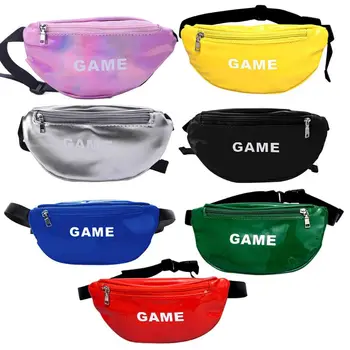 

Fashion Laser Waist Bags for Children Letter Print Funny Pack Mini Kids Girls Shoulder Chest Bags Money Waist Packs Belt Bag New