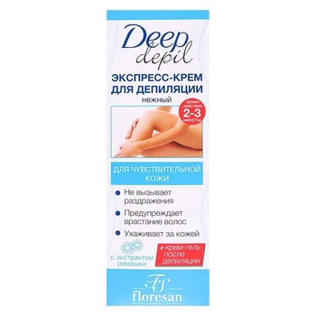 

Gentle depilatory cream Deep Depil with chamomile extract, for sensitive skin, 100 ml