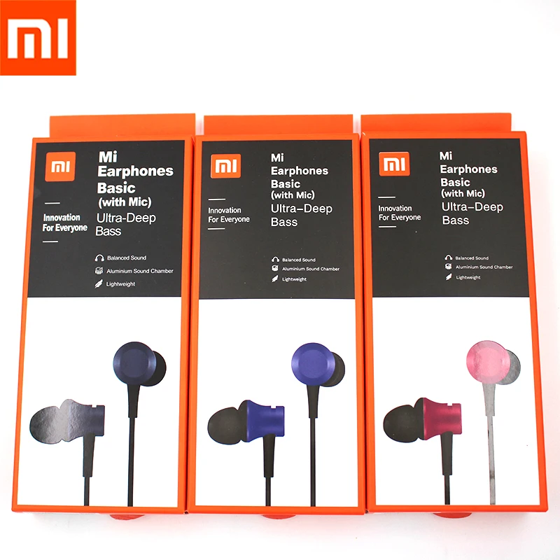 Xiaomi Mi Fresh 3.5mm In-Ear Earphone Piston 3 Wired Earbud Headset With Mic For Redmi Note 8 8T 9 8A 9C K20 K30 Pro POCO X3 NFC |