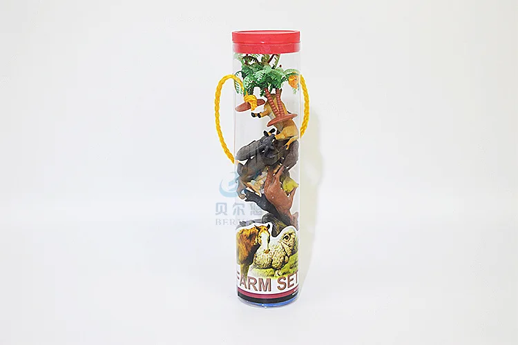 Hot Sales Barrel Dinosaur Toy Plastic Dinosaur Model Little Dinosaur Educational Toy Model