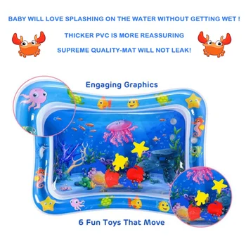 

Creative Inflatable Baby Water Mat Inflatable Baby Mat Inflatable Baby Water Mat Children's Play Mat Fun Toy