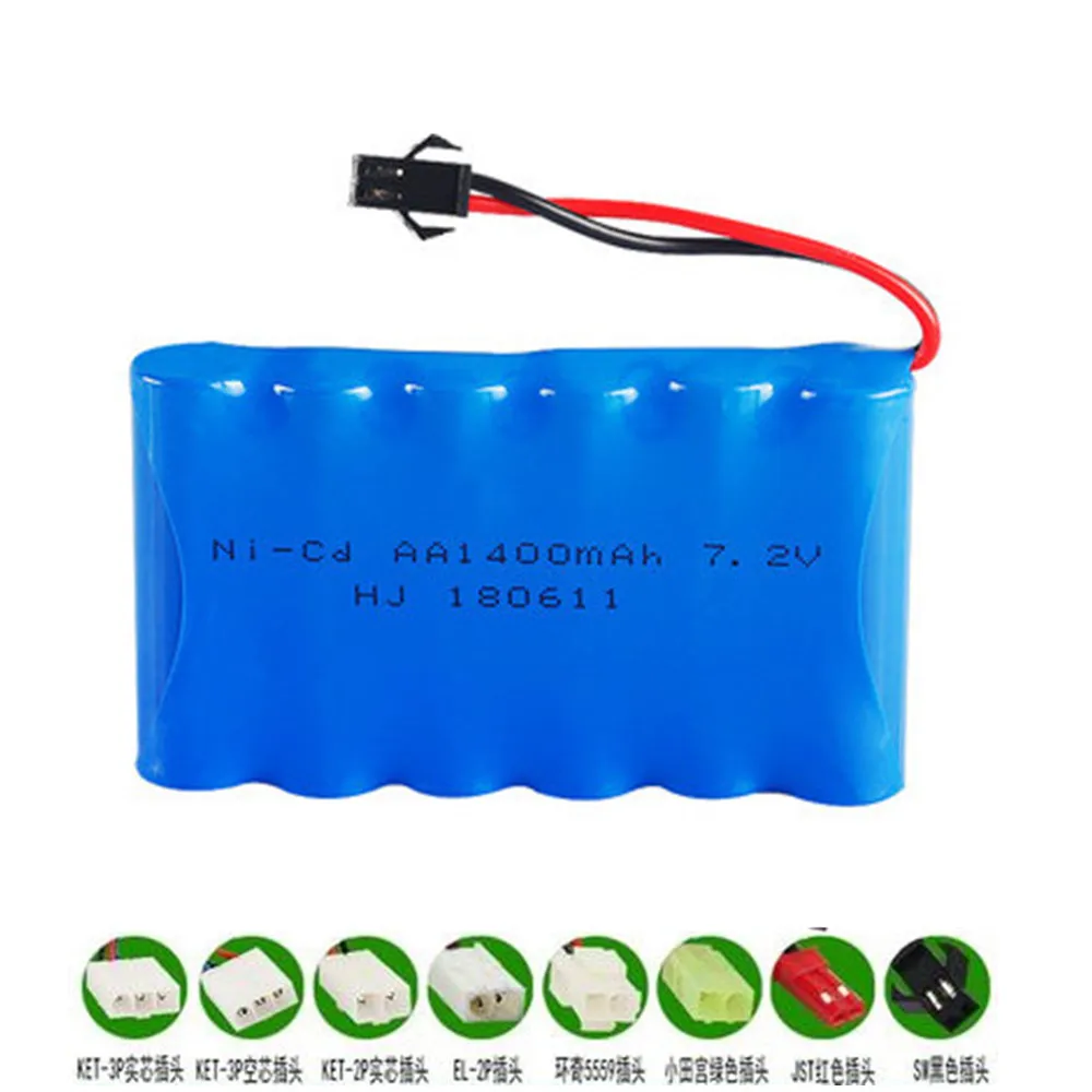 Аккумуляторная батарея 7 2 v 1400 mAh AA Ni CD для радиоуправляемых игрушек автомобилей