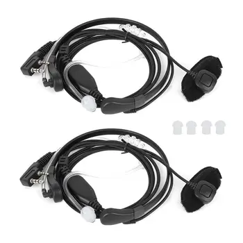 

2pcs Two Way Radio Headphone Throat Microphone Headset Fit for BaoFeng UV-5R UV-6R UV-B5 BF-888S Hot