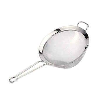 

Fine Mesh Filter,Stainless Steel Long Handle,Fruit Juice Egg Filter, Flour Sieve Suitable for Tea,Coffee,Fruits,Etc