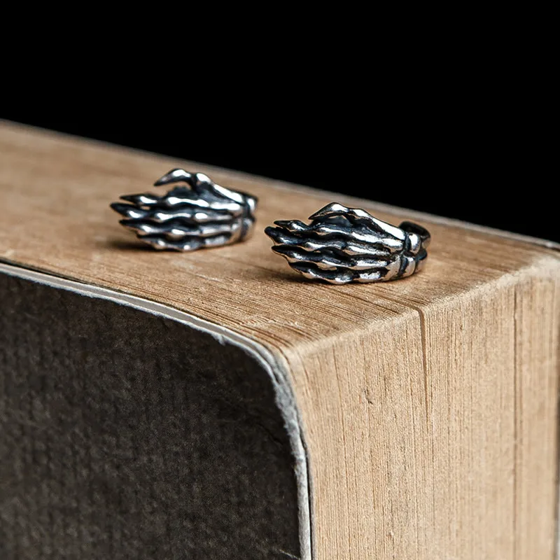 "La Main" Boucles d'oreille main squelette