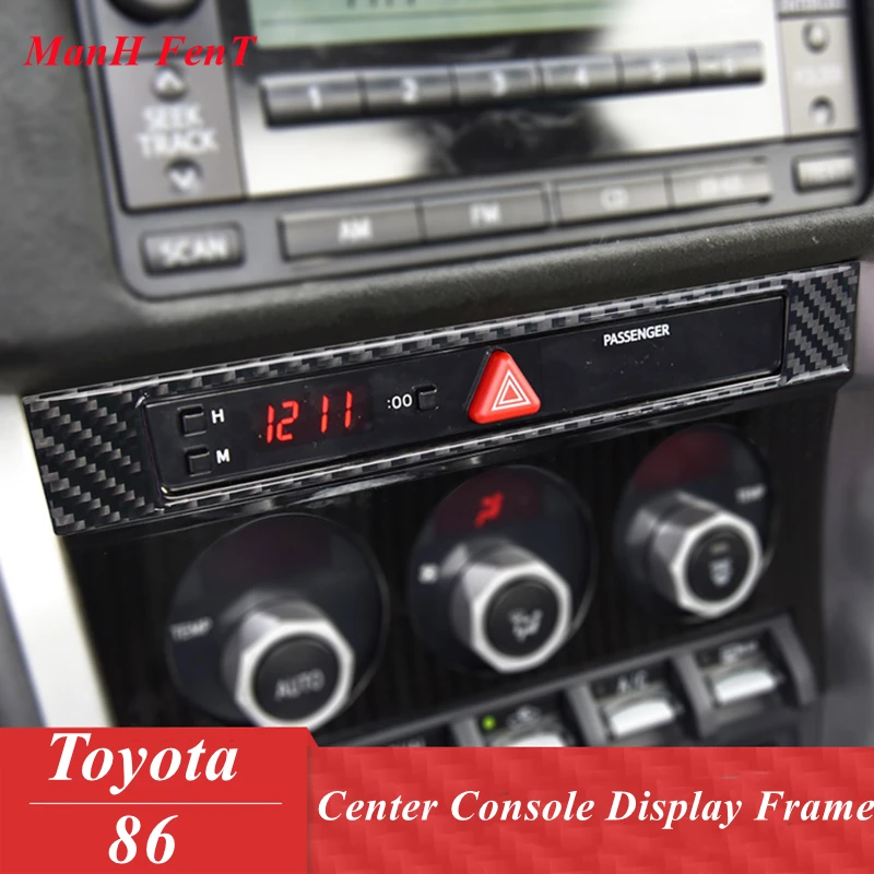 For Toyota 86 Central Control Display Frame Real Carbon Fiber Interior Decoration 3D Sticker | Автомобили и мотоциклы