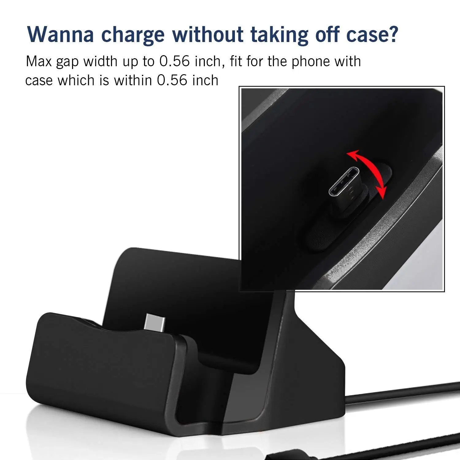 Fast Phone Charging Dock Station USB Data Cable For iPhone Huawei Xiaomi LG Samsung Micro-USB/Type-C/IOS Desktop Docking Charger
