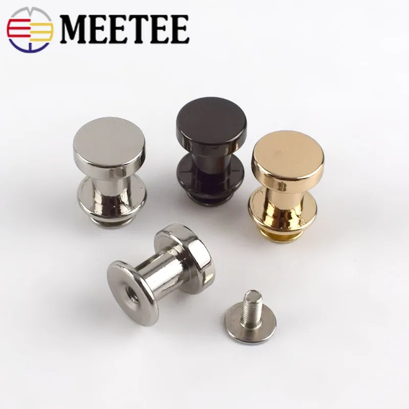 20/40 шт. 11 мм плоские головки винты Meetee заклепки для ногтей фоторемень Декор ножной