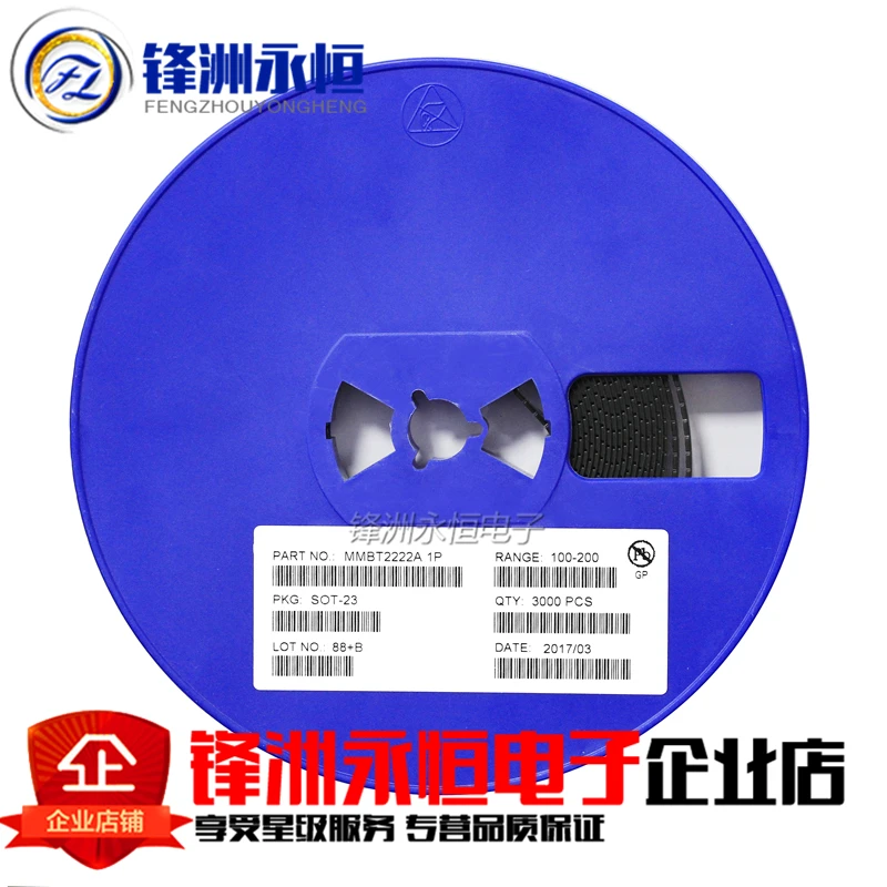 100PCS 2N2222A 2N2222 1P SOT-23 MMBT2222A SMD MMBT2222 SOT23-3 SMD transistor new original