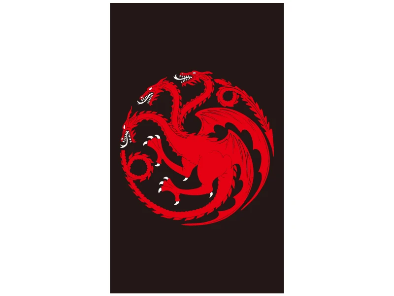 TGLA09151 Free shipping Blood Targaryen Sigil Logo Licensed Large Flags 90x150cm 60*90cm Polyester Digital Print Banner 3x5ft - Цвет: TGLA09151
