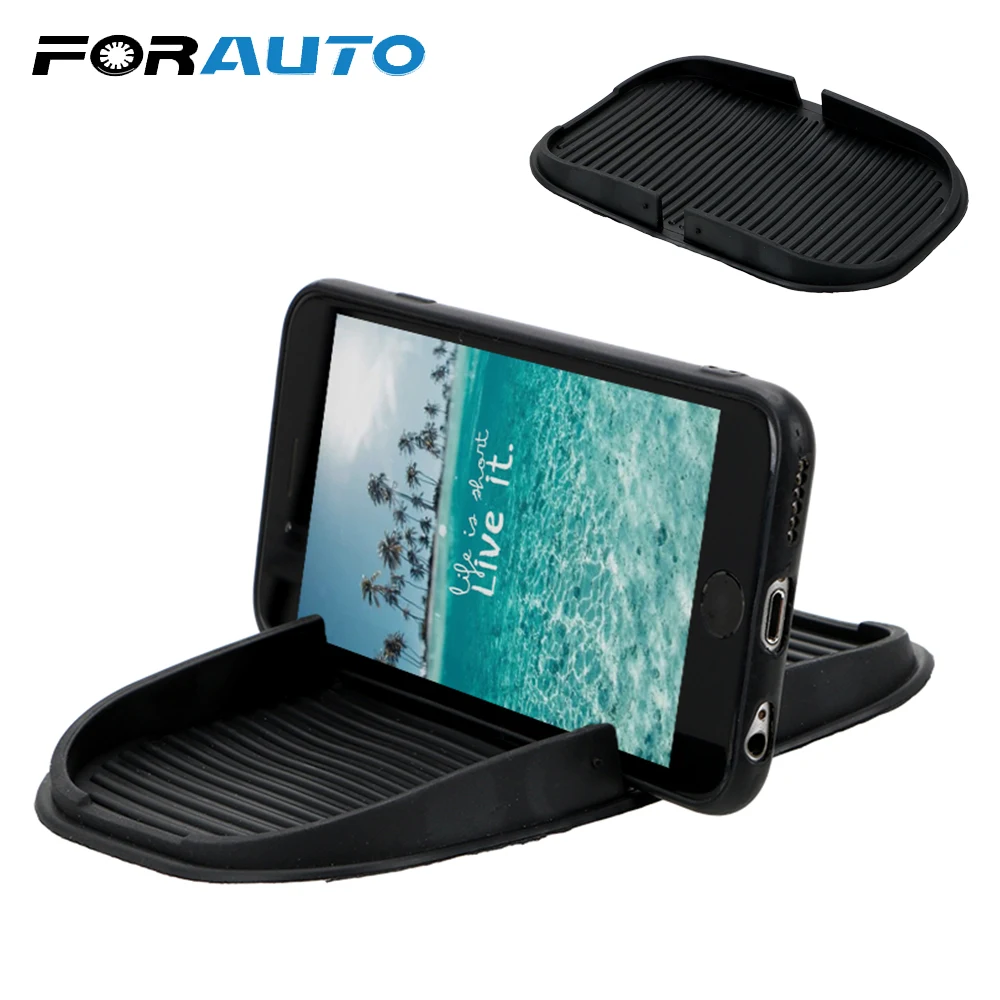 

FORAUTO Car Dashboard Cell Phone Holder GPS Display Bracket Storage Mat Multifunction Mobile Phone Holder Interior Accessories