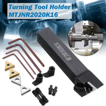 

MTJNR2020K16 CNC Lathe Boring Bar Turning Tool Holder + 2Pcs TNMG1604 Inserts Set