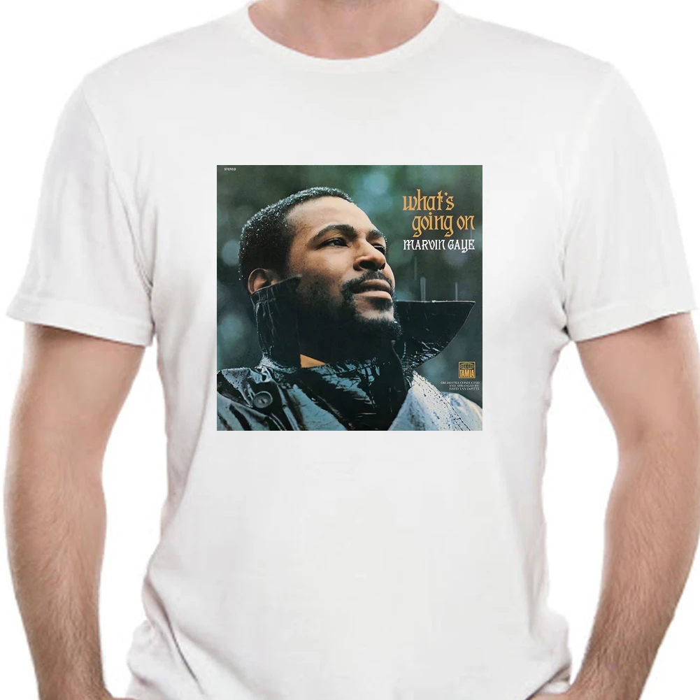 Футболка MARVIN GAYE Whats Go On футболка с изображением обложки Cd винилового диска