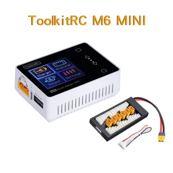 

ToolkitRC M6 MINI 150W 10A Smart Battery Charger discharger with XT60 Charger Board for 2-6S RC Lipo Battery