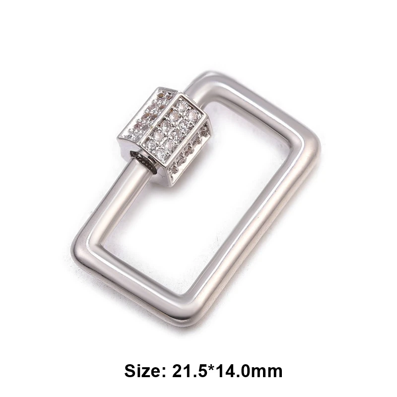 White Gold Juya DIY эмалированные Подвески креативное крепление спиральные винтовые застежки аксессуары Принадлежности для рукоделия ювелирные изделия ожерелья Изготовление - Цвет: White Gold