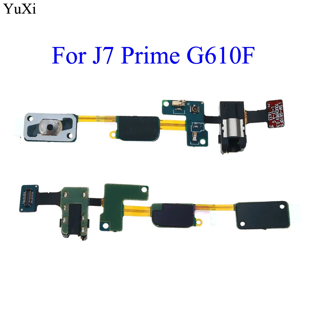 

YuXi For Samsung Galaxy J7 Prime On7 2016 G6100 Home Button Keypad Sensor Audio Jack Headphone Flex Cable