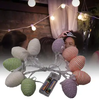 

3meter Rabbit Egg Led String Light Powered By Battery Wire Lights Kids Birthday Wedding Happy Easter Party Decoration Supplies