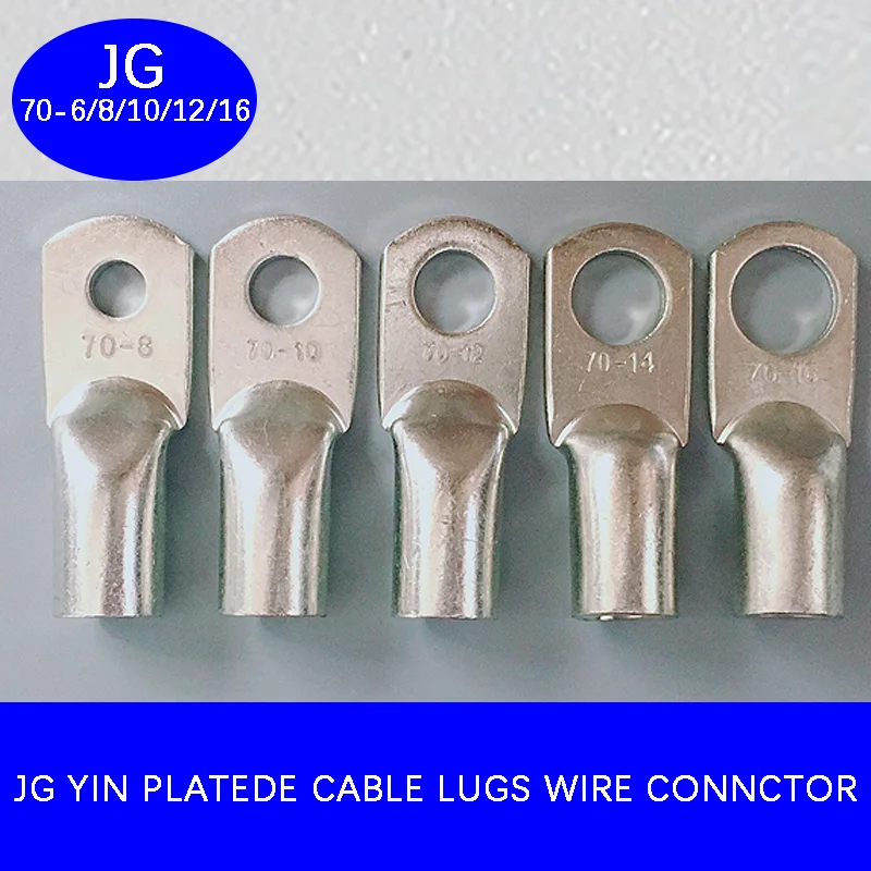 Terminal Jg70810-12-14-16 Cobre Nariz Cobre Talão Conector de Cobre Terminal Peças 70 mm