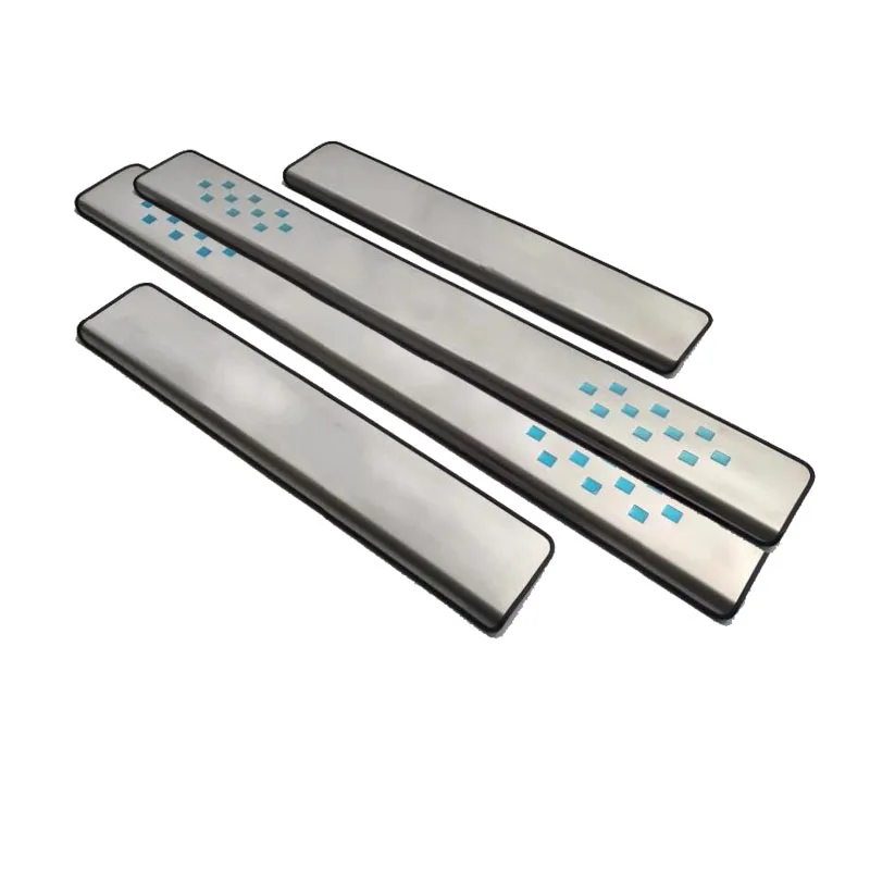 

4pcs For New Pickup Ford Ranger T6 Accessories 2012-2019 Stainless Door Sill Scuff Plate Guard Protector Car Sticker