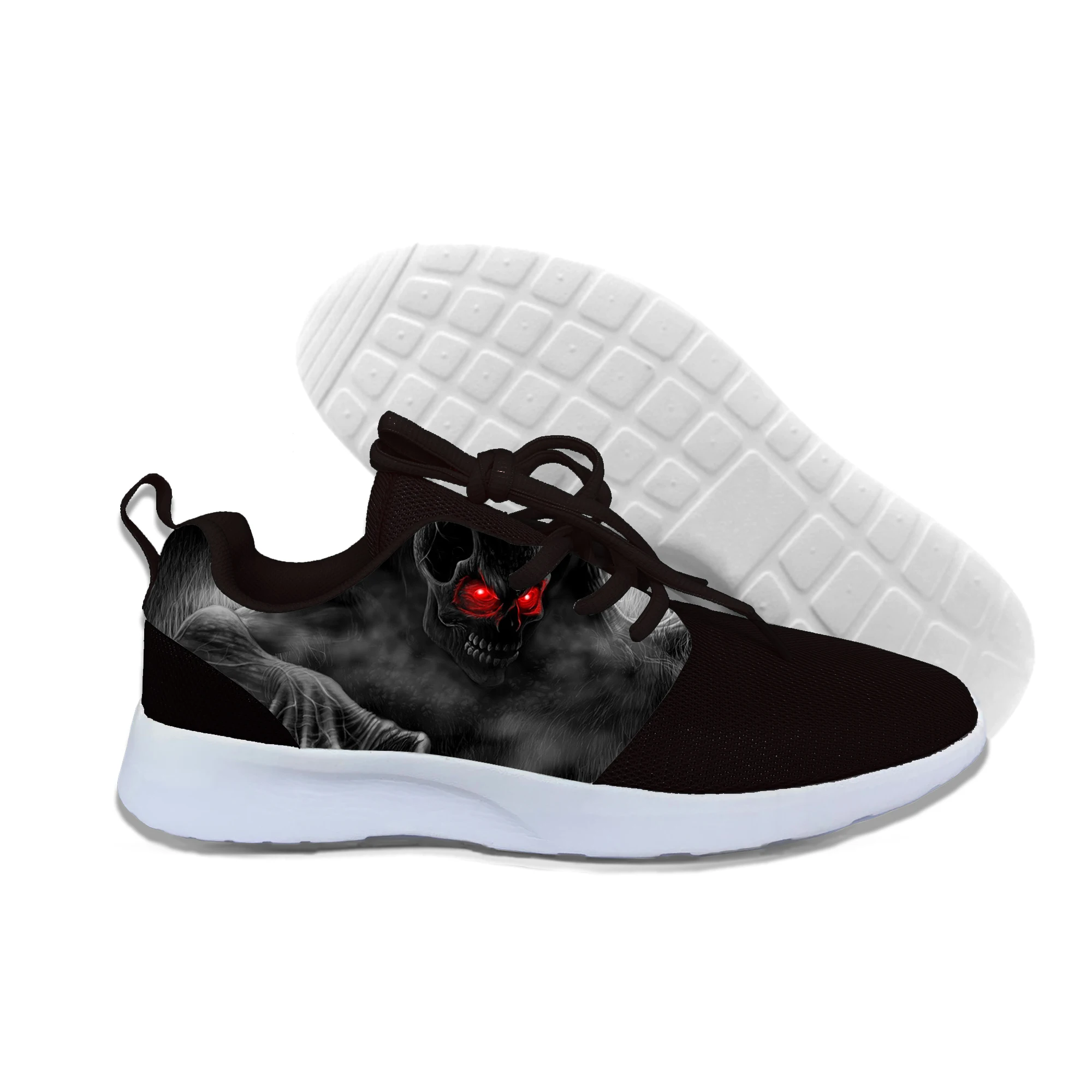 

2019 New Fashion Men Brand Summer Skull 3d Printing Casual Fashion Lightweight Comfortable Shoes