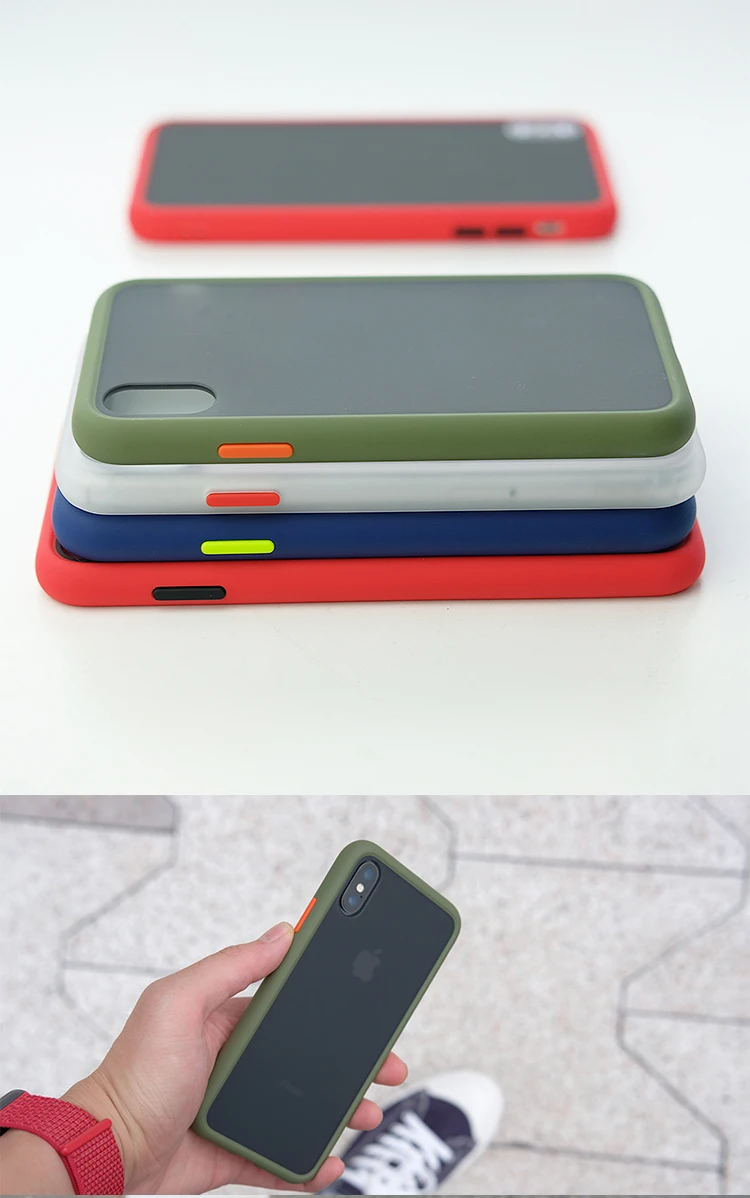 Роскошный Матовый чехол для iPhone 11 Pro X XS Max XR 7 8 противоударный чехол полупрозрачный чехол для iPhone 7 8 6 6S Plus Чехлы Coque Funda