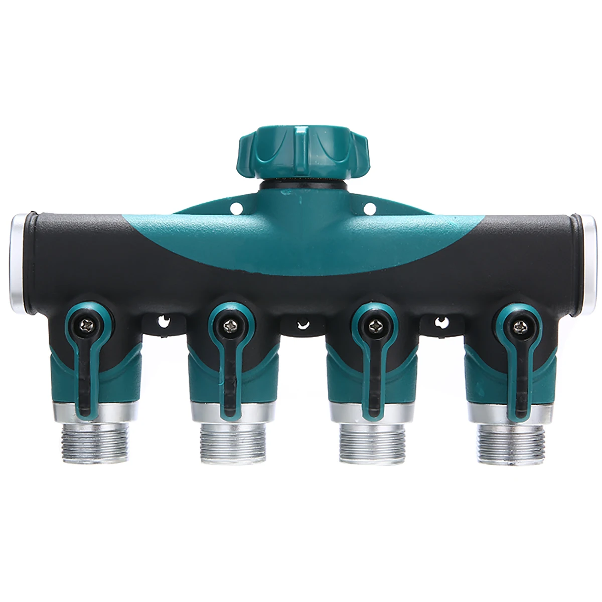 

4 Way Water Distributor 3/4" Garden Hose Connector Adaptor Faucet Manifold Valve Agriculture Irrigation Splitters Watering Tool