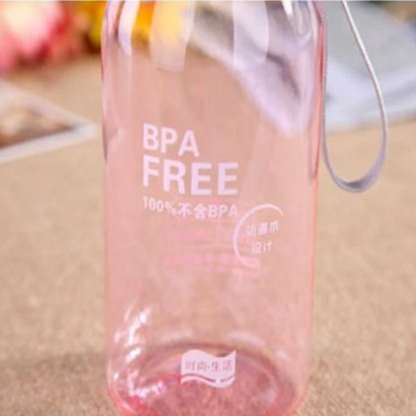 Новая горячая из небьющегося пластика бутылка соды Уплотнённый прозрачный бутылка Glasse 6 цветов настраиваемые, с логотипом 350/550 мл