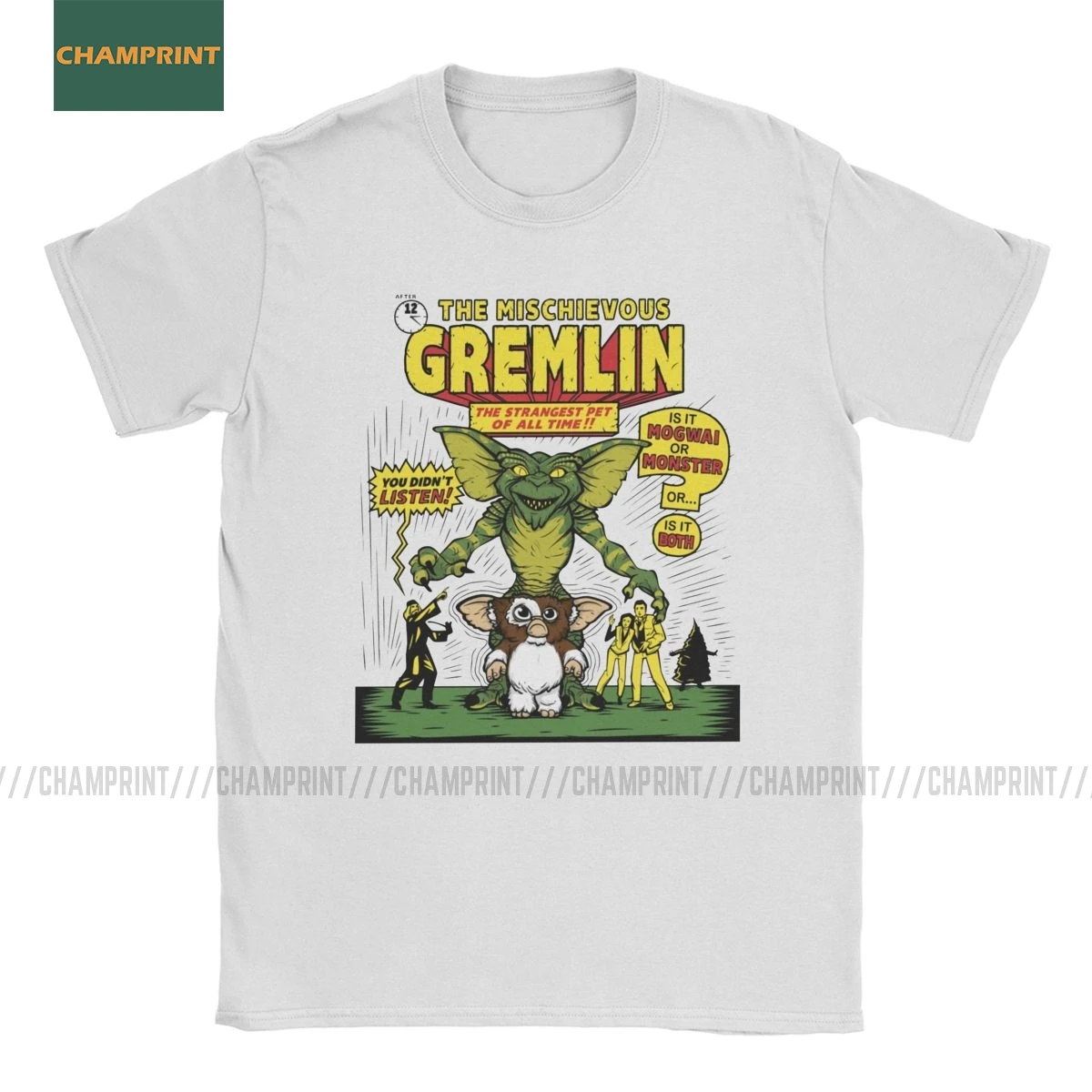 Мужская футболка The Mischievous Gremlin Gremlins Gizmo 80s фильмы Mogwai Монстр футболки с коротким
