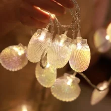 Aliexpress - LED Shell Light String 1.5M / 3M Fairy Tale Garland Light Mermaid Shiny Shell Light String Wedding Christmas Home Decoration