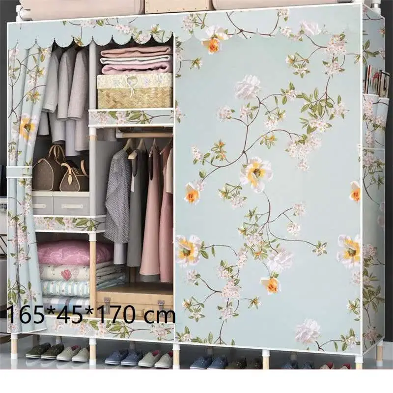Tela Yatak Odasi Mobile Armario Almacenamiento Meuble De Range Closet Mueble мебель для спальни Guarda Roupa гардероб - Цвет: Version X