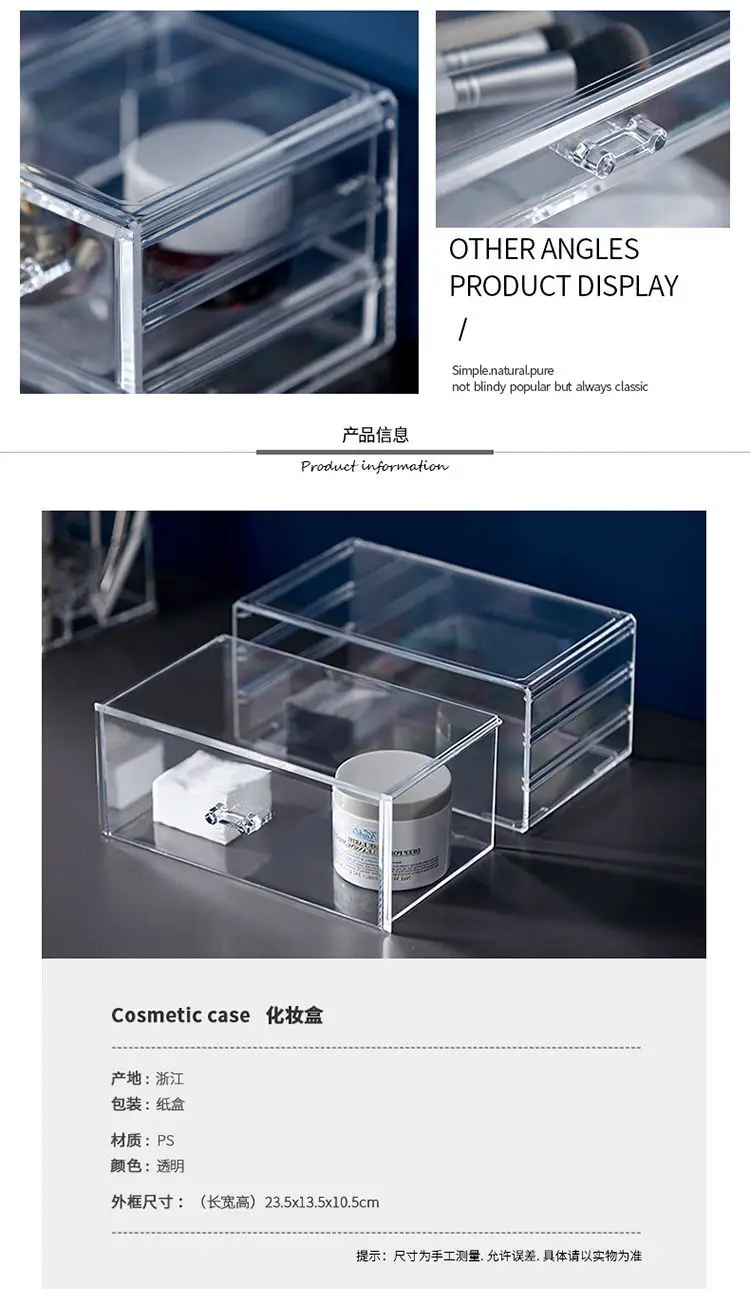 3 Stk )Rangement Coiffeuse,Rangement Maquillage Organisateur,Rangement Salle De Bain Avec