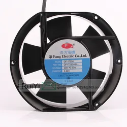 Qi Fang – ventilateur à billes rondes, 220V, 0,23 a, chauffage industriel, carte graphique, Double roulement à billes 