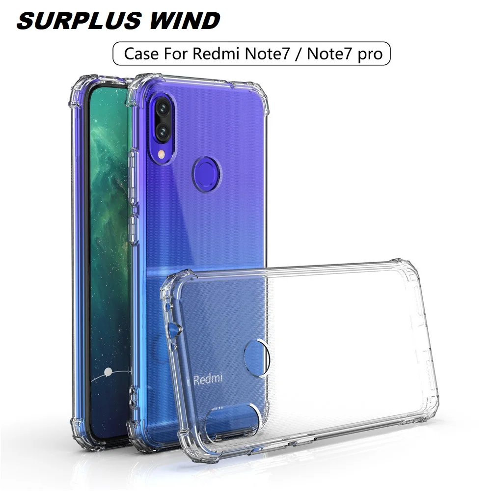 Мягкий чехол для телефона XiaoMi Redmi Note8 Note8Pro Note7 ударопрочный бампер с кристаллами
