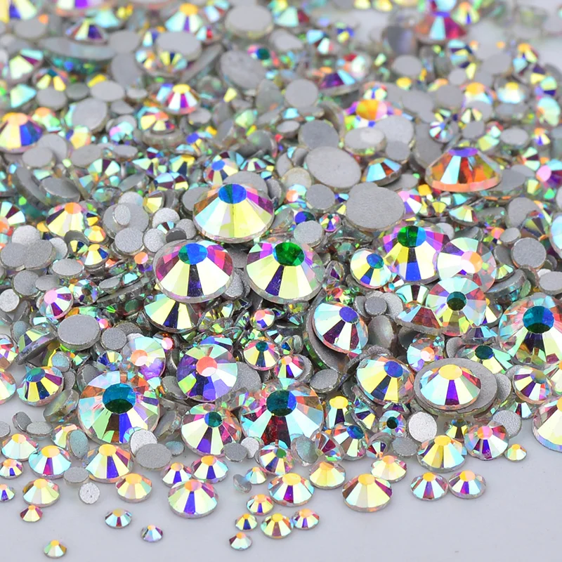 JUNAO-1440pcs-Mix-Size-Clear-White-Rhinestones-Nail-Art-Stones-Glass-Strass-Non-Hotfix-Flatback-Round (3)