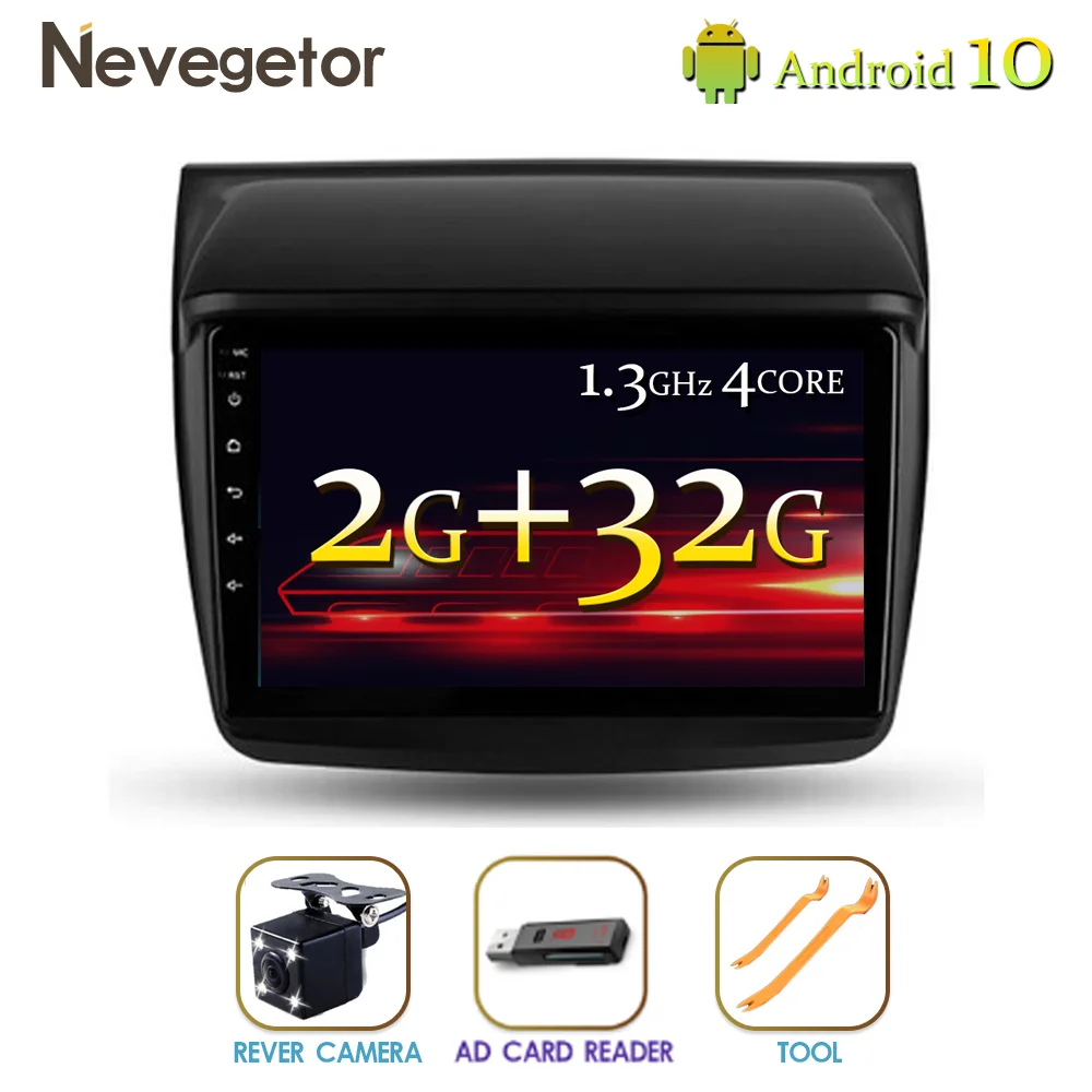 Gps радио для Mitsubishi PAJERO Sport 2 L200 Triton 2008 2016 автомобильный Радио Мультимедиа Видео